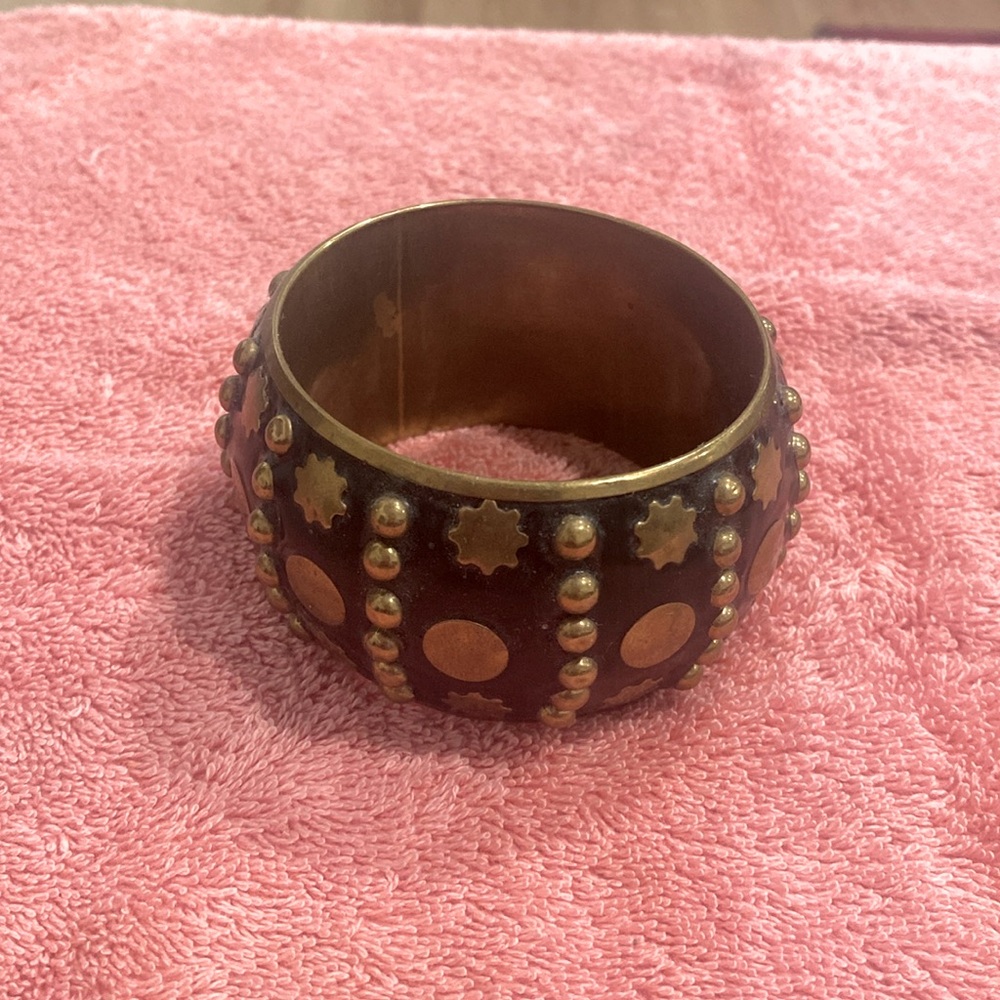 Copper and black bracelet